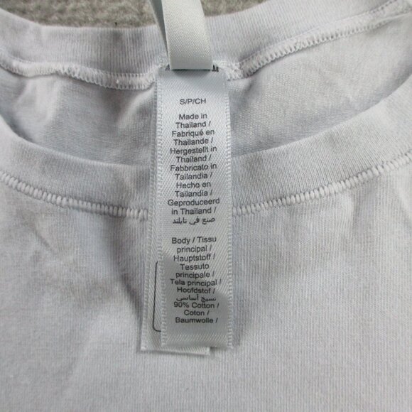 SKIMS Cotton Jersey T Shirt Womens Small Zen Blue Short Sleeve Crewneck Casual - Picture 5 of 9